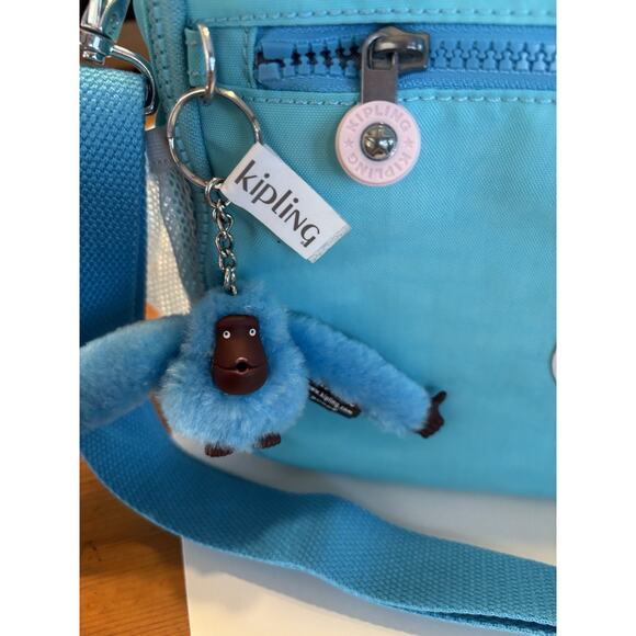 Kipling Ermy Insulated Lunch Bag Polyamide Aqua NWT $69 - Picture 5 of 7